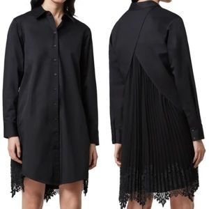 AllSaints Iris lace shirt dress sz S NWT